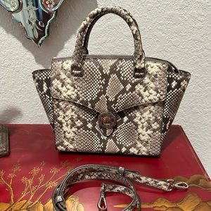 Michael Kors Snake Print Leather Purse